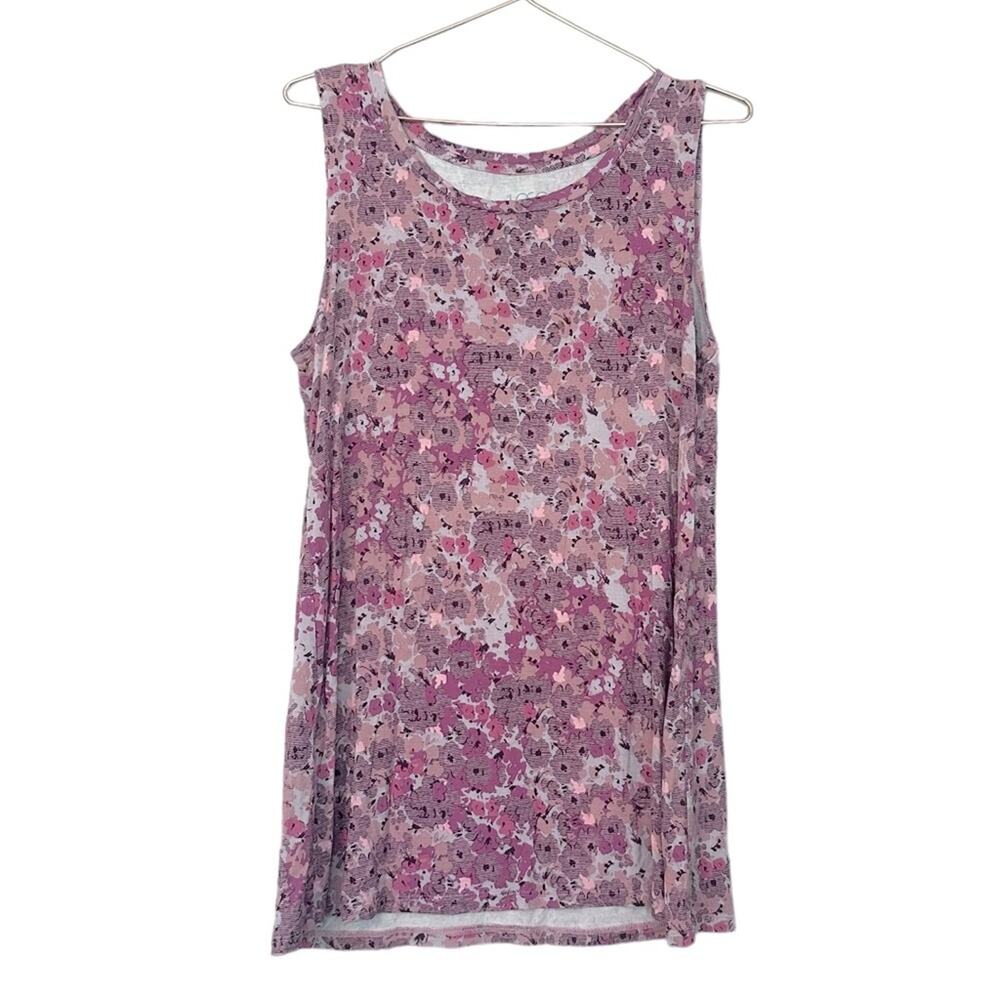 Logo by Lori Goldstein Floral Tunic Blouse - Size Large